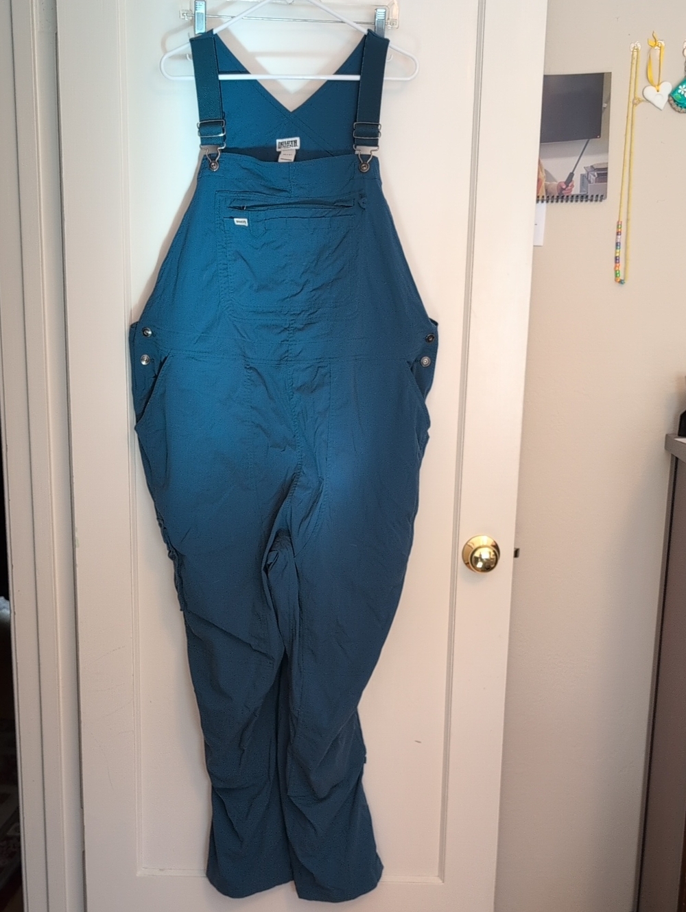 Duluth Trading Co Teal Women's Utility Overalls